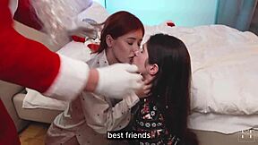 santa fucks two girls!
