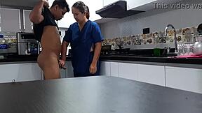 I Convinced My Employee to Bang in the Kitchen!