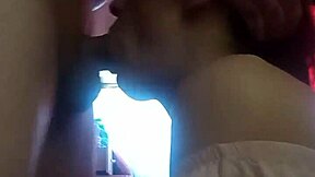 Busty blonde coed tara sucks cock then swallows cumshot in casual bbw fun