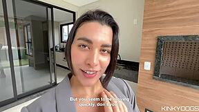 Latina Agent Sucks Monster Cock