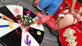 damn, two dildos just wrecking her tight lil pussy!