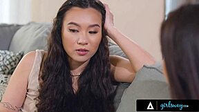 naughty teen 18+s alison rey and kimmy kimm lick and suck neighbor milf penny barber's pussy in a 3some reality scene