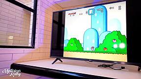 bent over stepsis begs for fucking in mini skirt