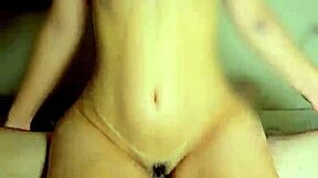 Slutty Stepsister with Tan Lines Rides Hard on My Cock in Wild Action