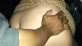 Latina whore can't hold back, gets penetrated on beach car in public showing tits ass