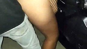 Latina whore can't hold back, gets penetrated on beach car in public showing tits ass