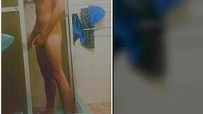Who’s cumming hard in this solo shower masturbation?