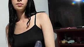 laura compares a dildo to a big cock and loves the real thing