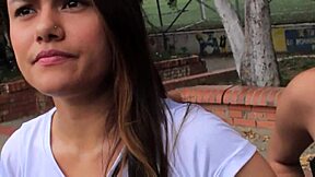 training with busty arab and latina ends in threesome sex