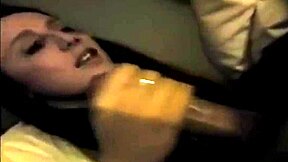 She got FILMED while SUCKING COCK during one night stand