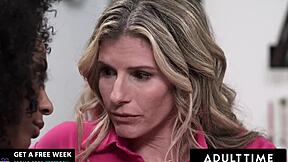 milf teaches teen lesbian sex