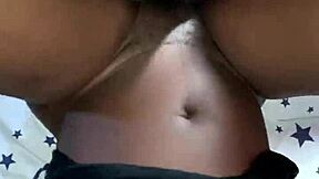 Amateur couple fucks till creampie