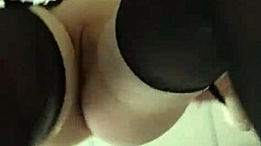 Russian brunette exposes pussy for tongue and toys