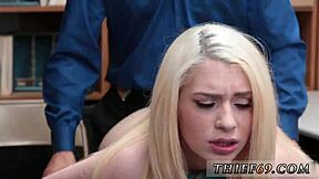 watch this young blonde teen 18+ get her ass fucked in hd by a black amateur couple in police uniforms