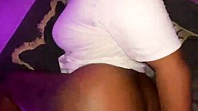 Petite ebony girl loves taking that dick!