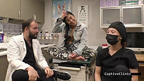 Jasmine Rose handcuffs you in nurses POV for footjob?