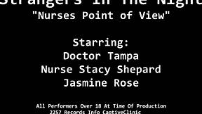 Jasmine Rose handcuffs you in nurses POV for footjob?