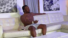 tiny ebony rides big black dick to creampie