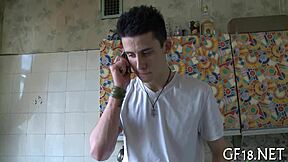 Perverted Spectacled Lad Holds Hand