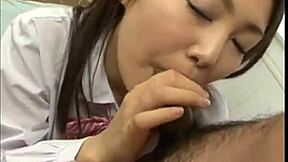 Desperate Japanese College Girl Banged and Creampied by Her Teacher in Reality Scene