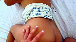 stepsis got caught masturbating and chose stepbrother's cock for cum on tits