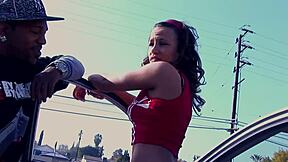 Misty Haze and Sarah Blue get messy facials. Monster cock leaves them creamed! 😜