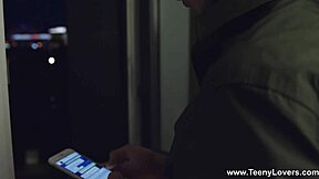 Teeny lovers - teen black angel on first date