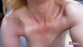 Horny Blonde Cutie Sucks Dick And Gets Wet Twat Pounded