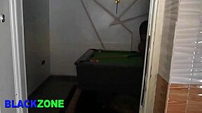 curvy ebony babe in kitchen scene