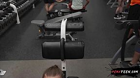 cheating teen 18+ caught sneaking sex in gym by bf