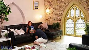 essex nurse in uniform gets her pussy eaten and sucks cock suggestively