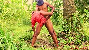 Best outdoor sex in African forest with naughty Latina riding big black cock