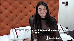 Turris In Her First Casting, Hungry For Dick. Regular Guy Adventures Has The Full Story