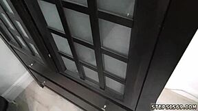 I c-catches my teen 18+ step daughter the suspended step sis