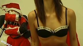 diana 18y weird christmas shoot with blowjob