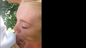 Cute Tinder Girl Gives Intense Outdoor Blowjob