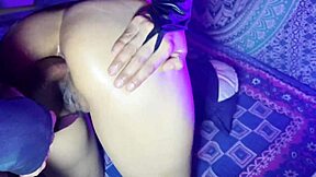 Anal play with cute submissive girlfriend