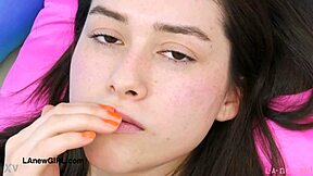 this petite teen is having a massage and photoshoot with uncle