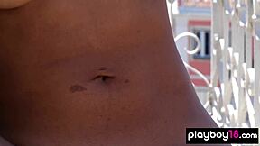 i can't get enough of asian hottie angel constance stripping outdoors