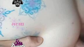 Double Penetration With Tattooed Blonde 😈 Legs And Kissing