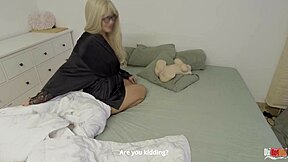 Stepmom finds Tantaly sex doll and joins for blowjob and creampie