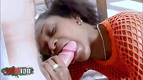 Anal fuck on bed with shania delicious little french black girl