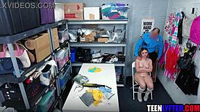Tiny Teen Shoplifter Gets Intense Strip Search And Hard Fuck