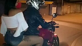 Danny Hot meets guy for anal assfucking on motorcycle.