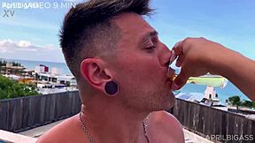 Two Whores Swallow Liters Of Piss, Clean Asses Deep Throat