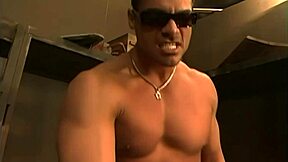 Super Horny Petite Babe Fucking Standing with Hard Muscles and Cock