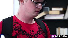 Why are sexy stepsisters getting fucked like animals in the classroom?