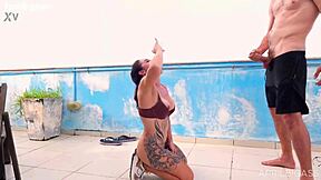 Two Whores Swallow Liters Of Piss, Clean Asses Deep Throat