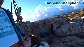 Mia Bandini Risks Public Cliff Fuck With Big Cock