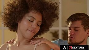 Ebony babe Selva Lapiedra craves hard pussy pounding after massage